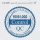 طرح مهر دایره برای کنترل کیفیت شرکتی اندازه بزرگ