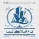 طرح مهر بزرگ با شکل خونه برای مشاور املاک