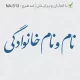 طراحی مهر نام و نام خانوادگی ساده و بدون کادر