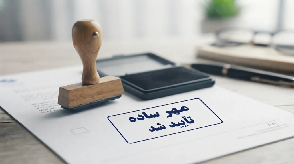 مهر ساده و استامپ جوهر برای استفاده سنتی